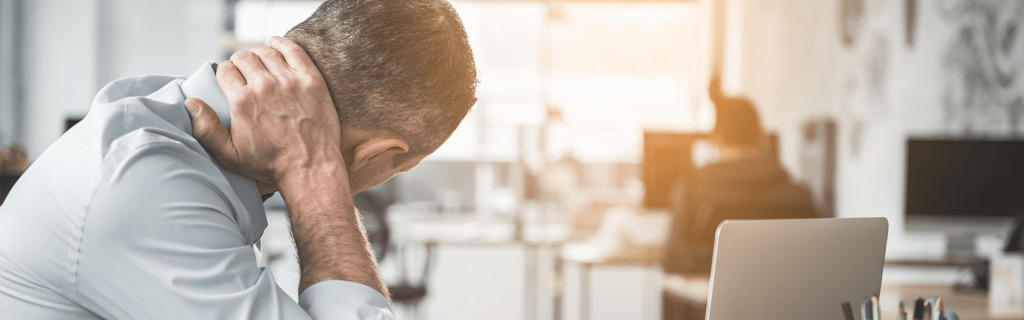 man with cervical spondylosis